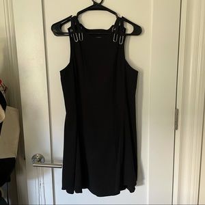 Free People black grommet dress sz S/p